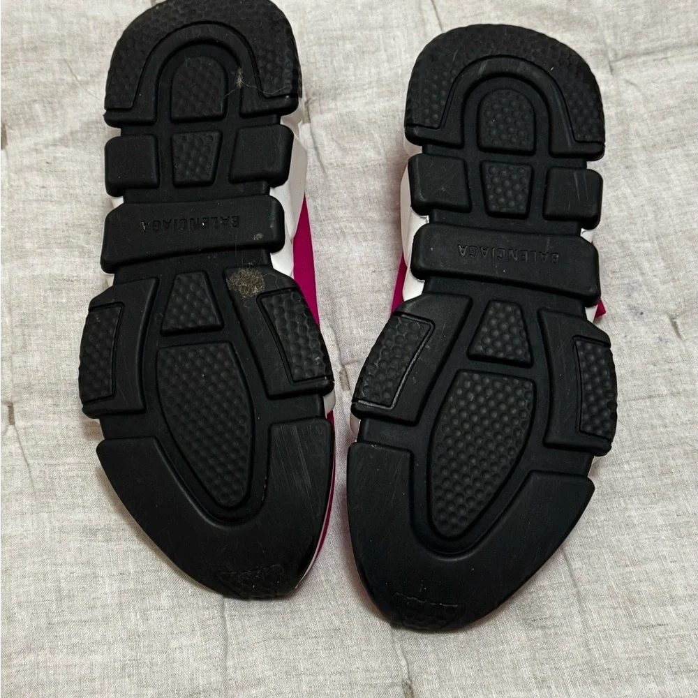 Balenciaga Women's Shoes in Burgundy and White - Picture 3 of 4